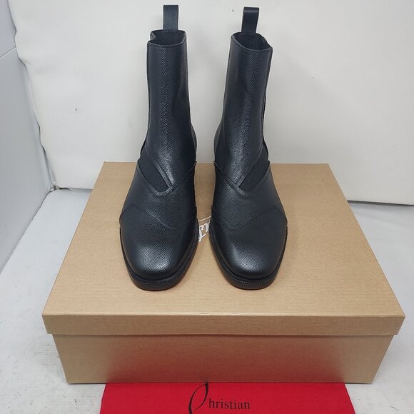 Christian Louboutin MENS Black Boabi Leather Chelsea Boot